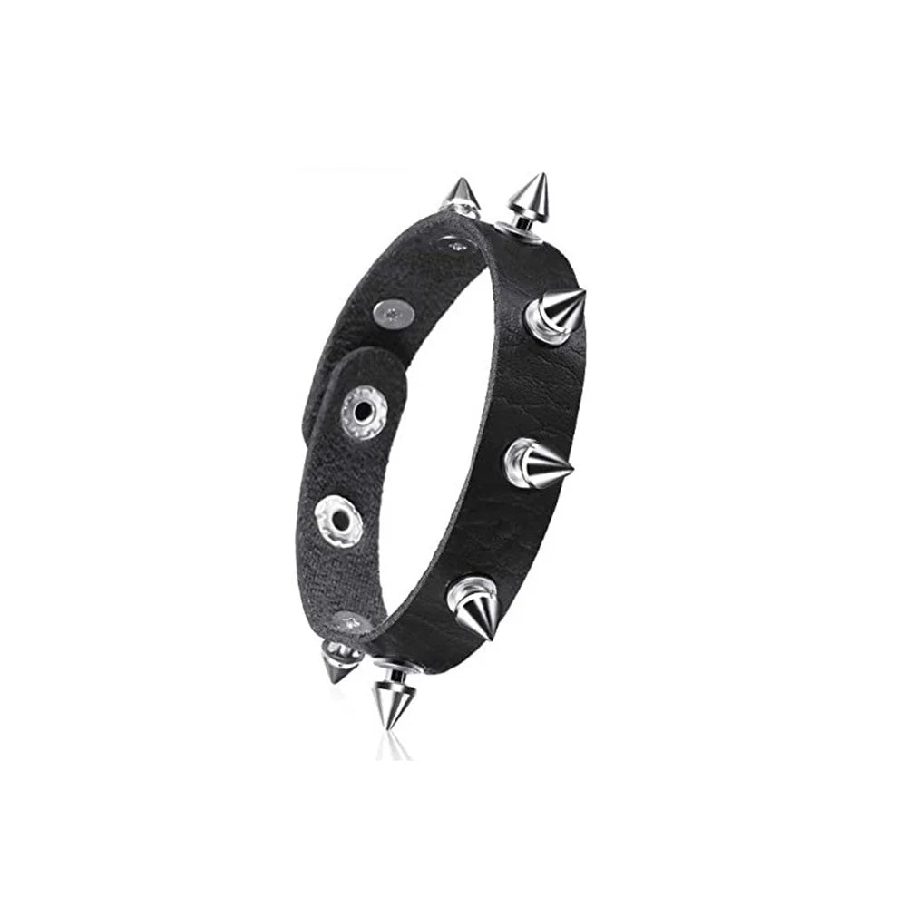 Bracelet Cuir Gothique