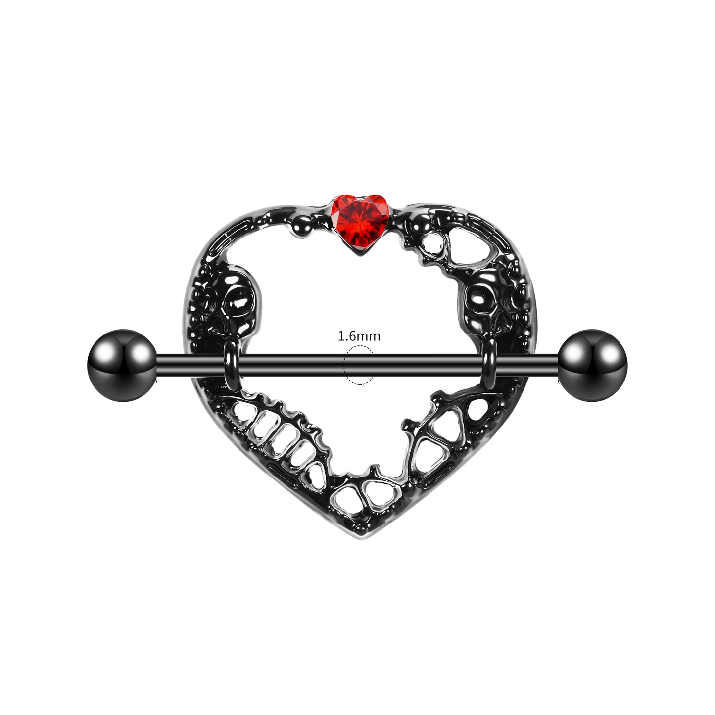 Piercing Téton Coeur