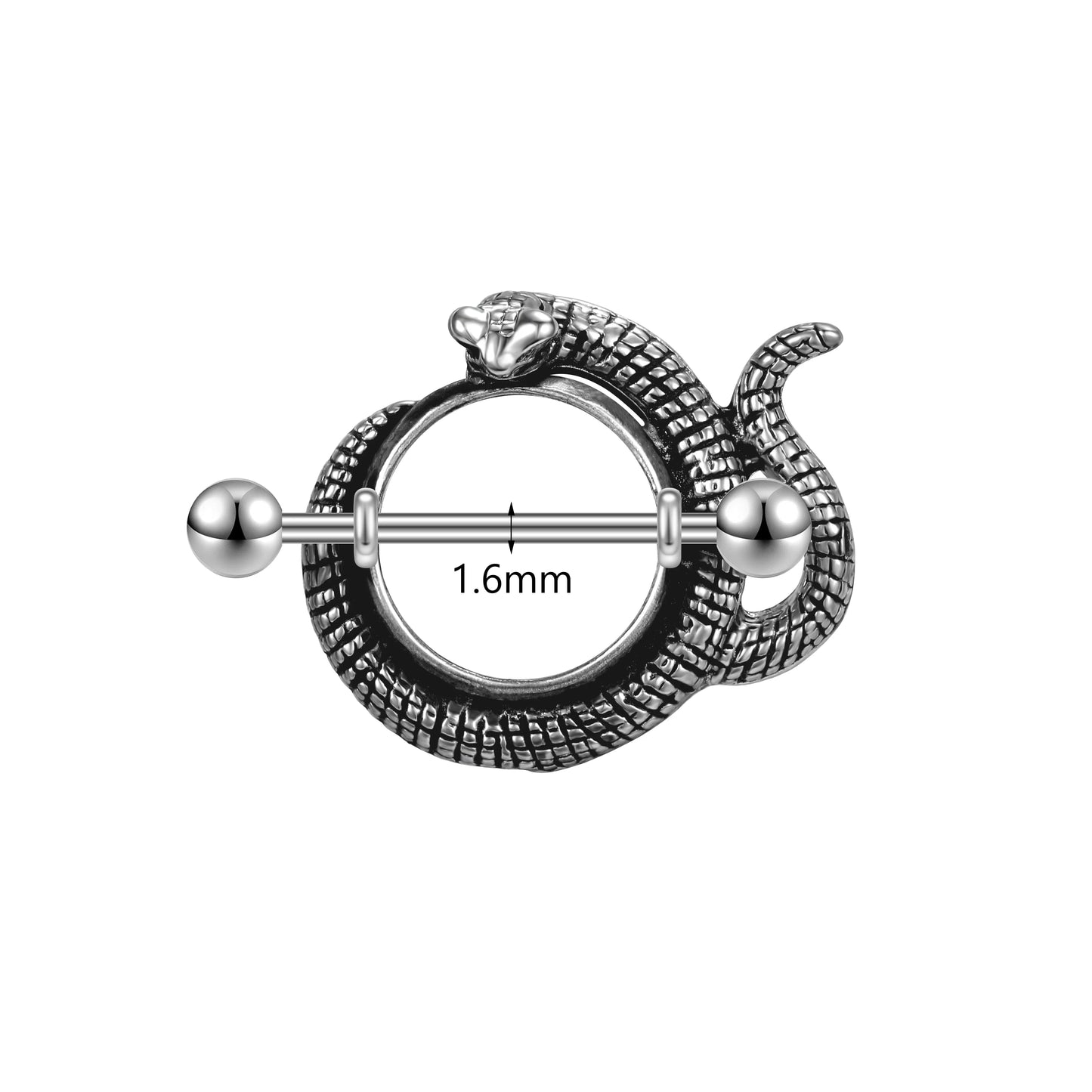 Piercing Téton Serpent