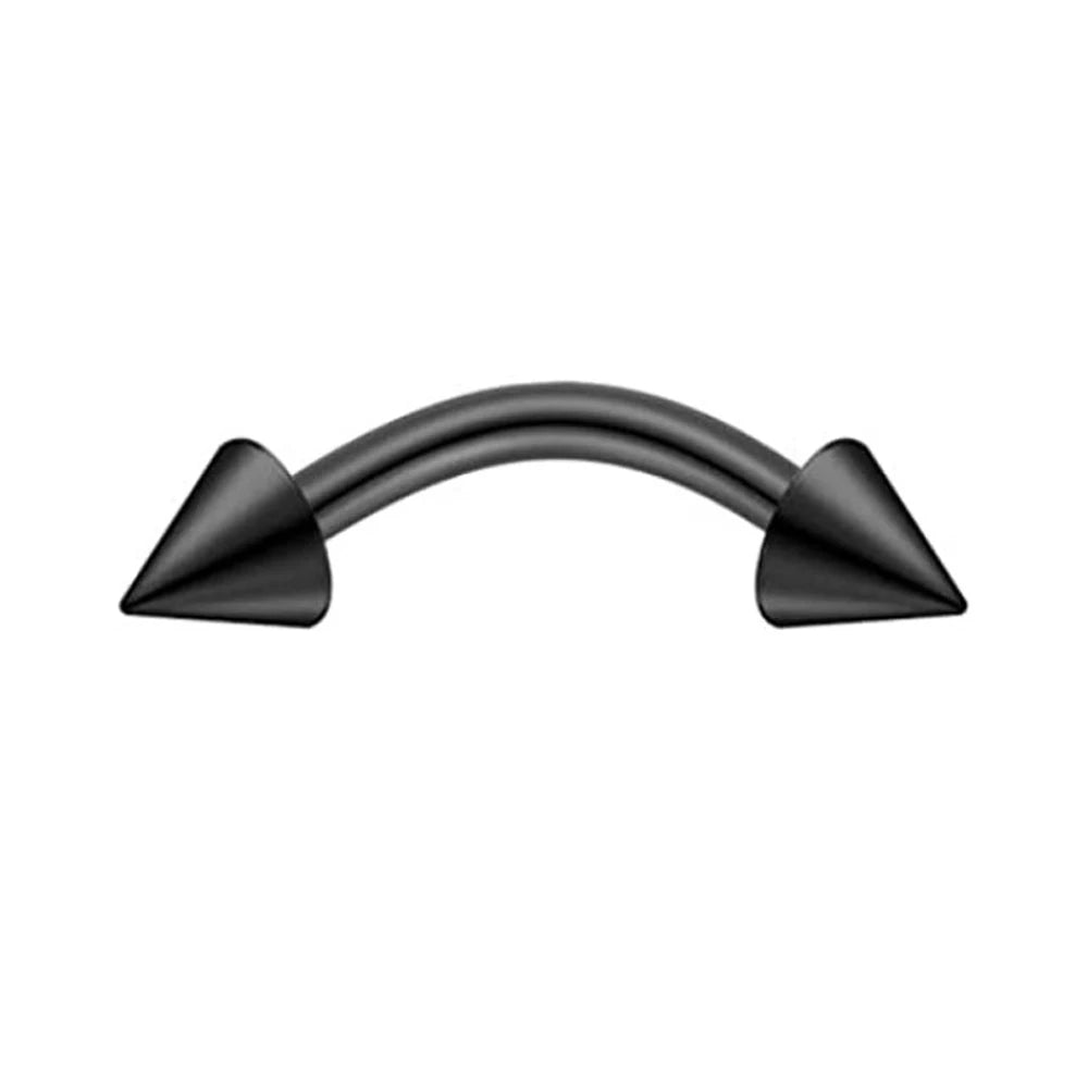 Piercings Arcade Noir A Pointes