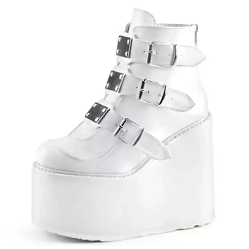 Bottines A Plateformes Femme Gothique