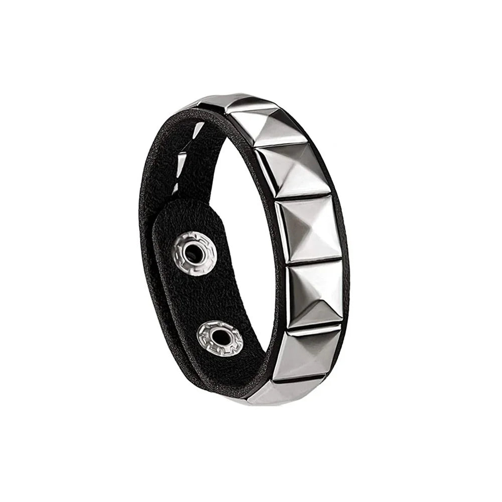 Bracelet Cuir Gothique