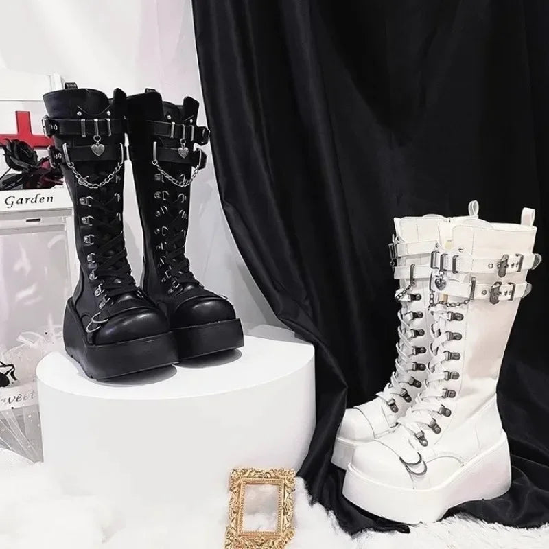 Bottes Hautes Femme Gothique