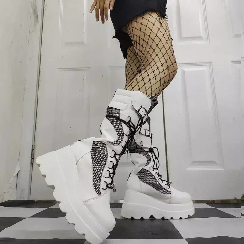 Bottes Hautes Femme Gothique