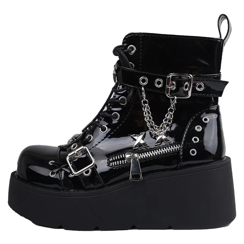 Chaussures A Plateforme Femme Gothique