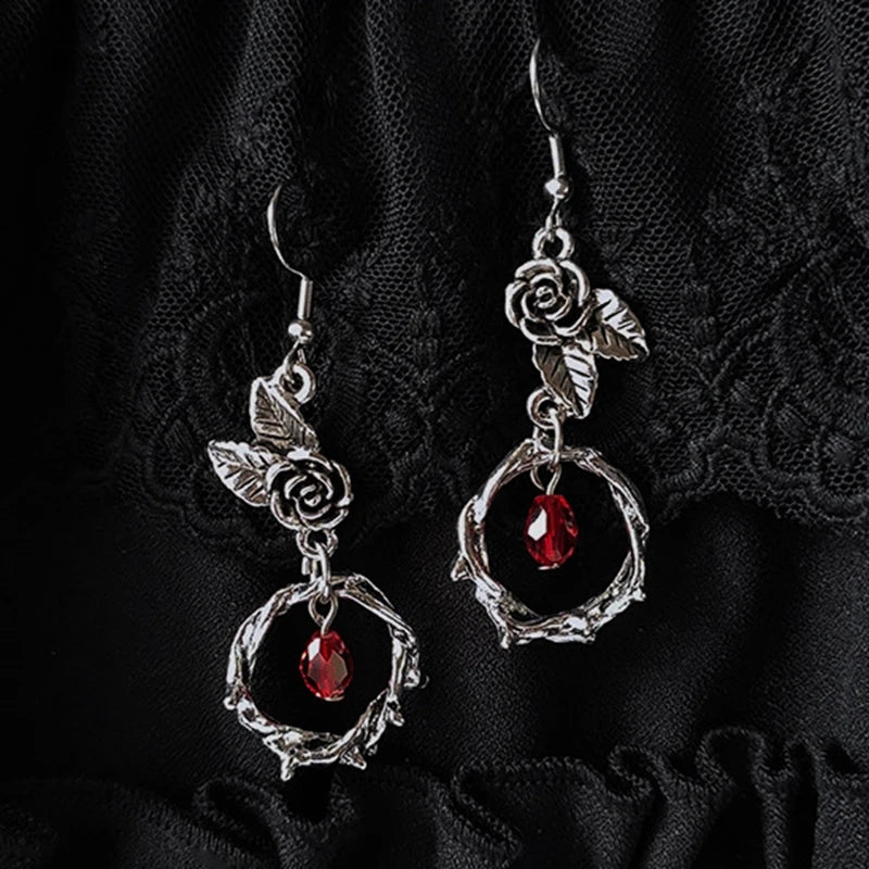 Boucles d’Oreilles Gothiques Fleur