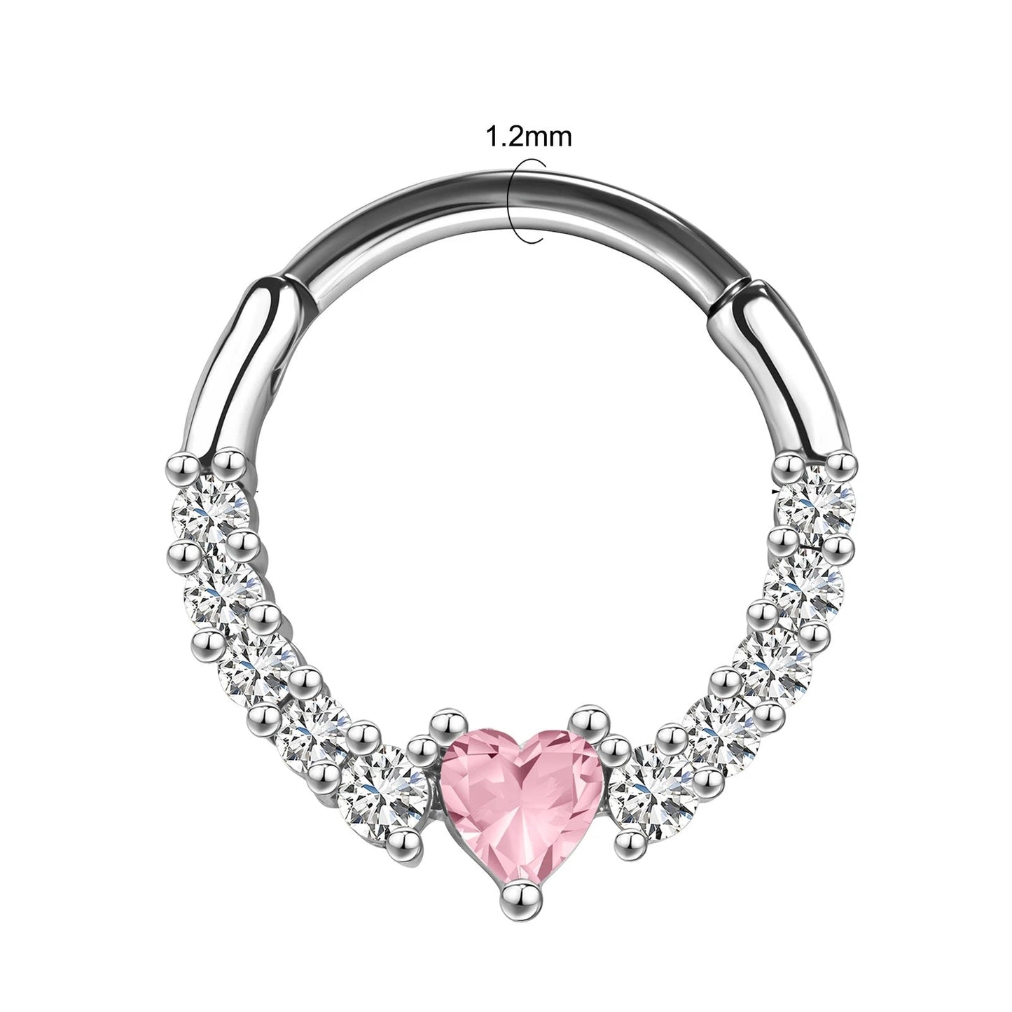 piercing Septum coeur