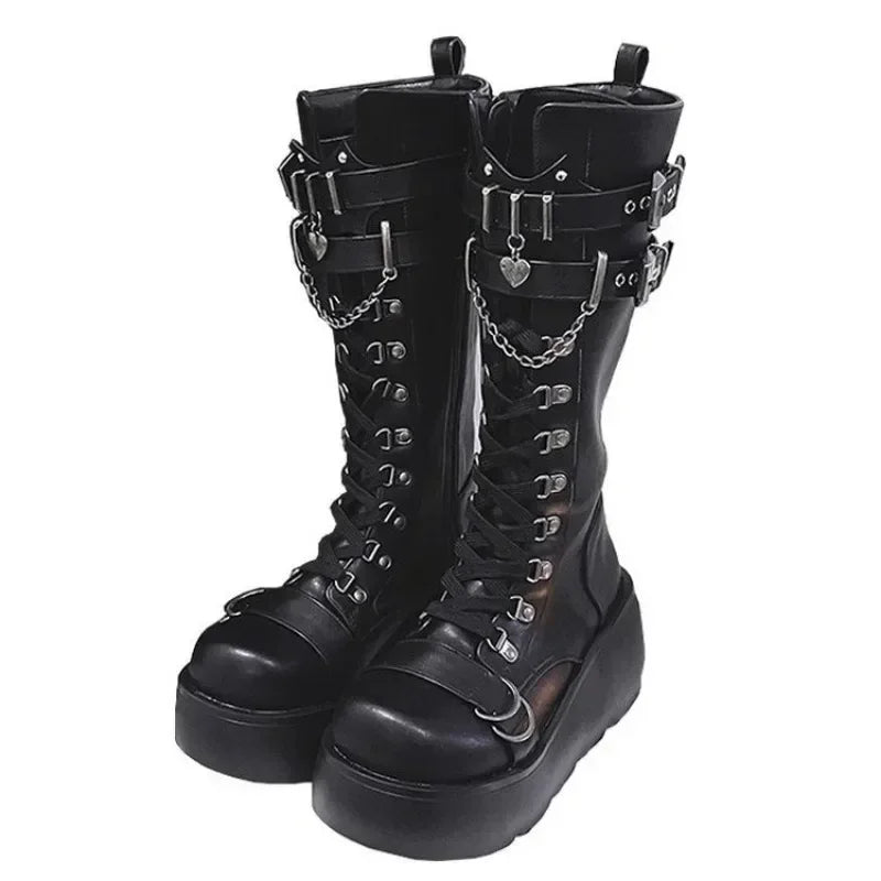 Bottes Hautes Femme Gothique