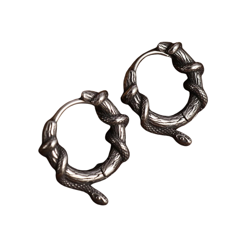 Boucle d'oreilles Gothique Serpent