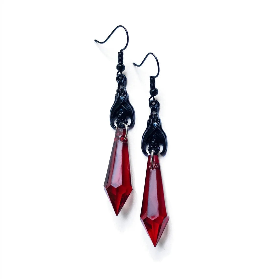 Boucles d’Oreilles Gothiques Cristaux