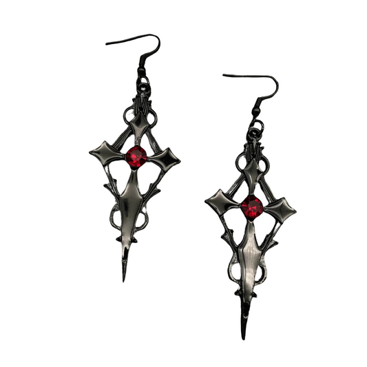 Boucles d’Oreilles Gothiques Croix