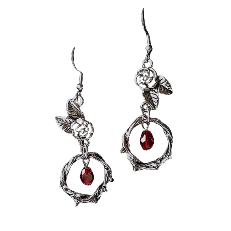 Boucles d’Oreilles Gothiques Fleur