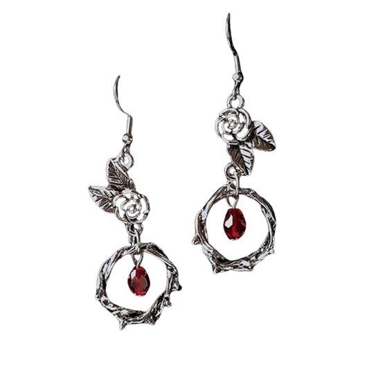 Boucles d’Oreilles Gothiques Fleur