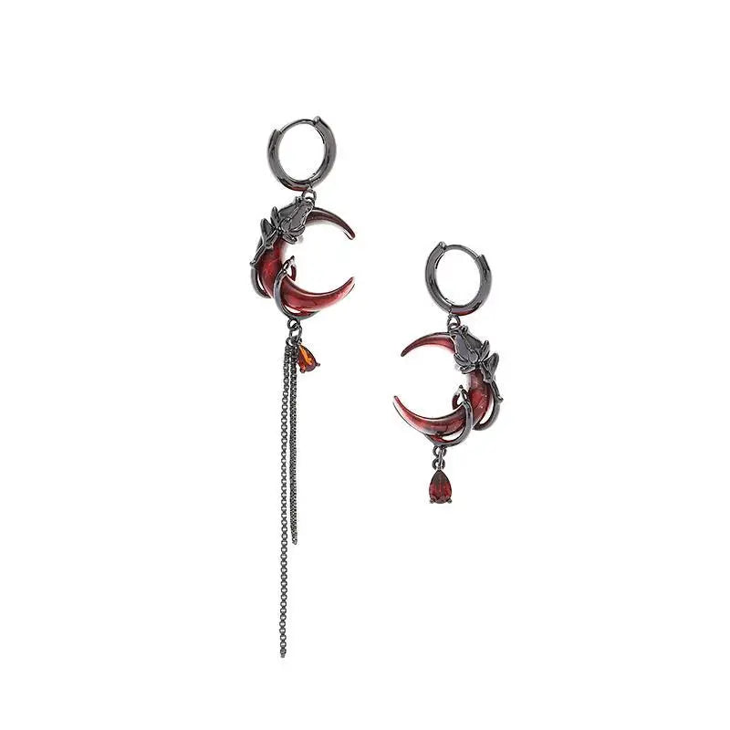 Boucles d’Oreilles Gothiques Lunes