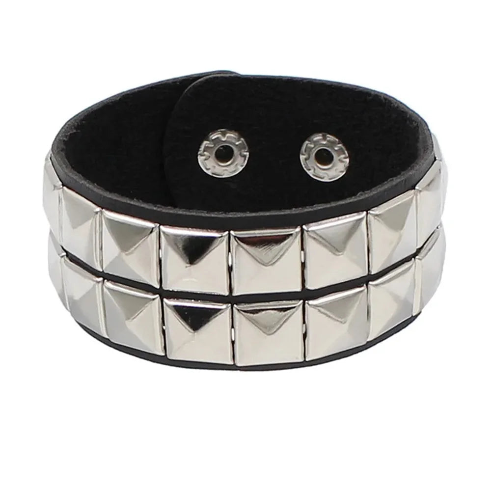 Bracelet Cuir Gothique