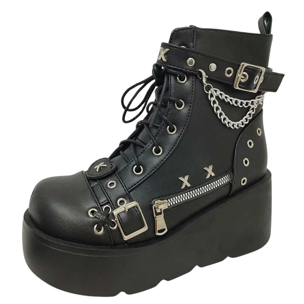 Chaussures A Plateforme Femme Gothique