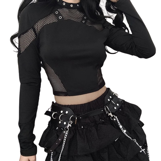 Crop Top Gothique