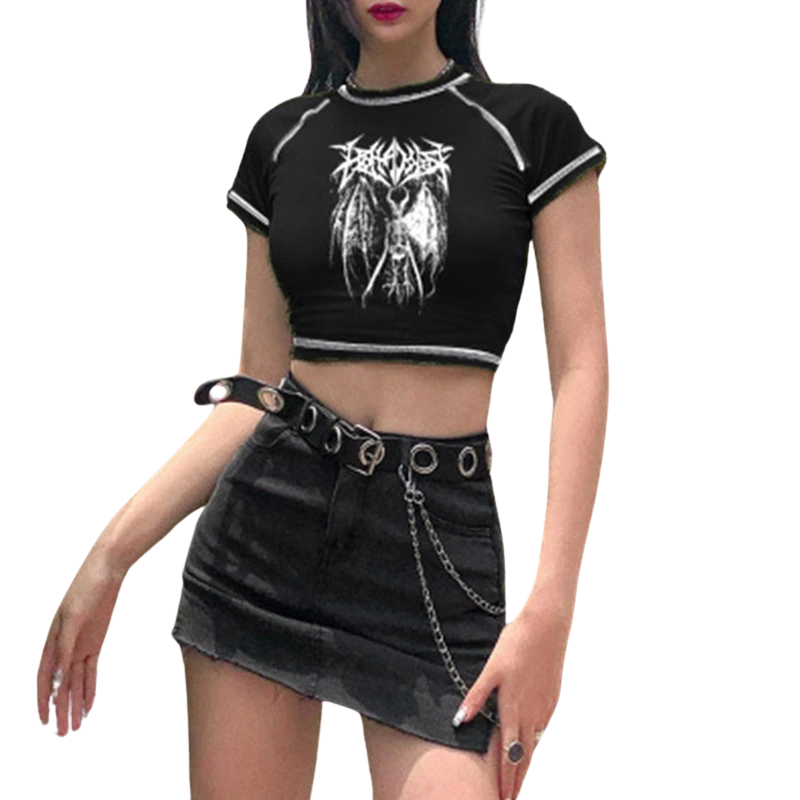 Crop Top Gothique