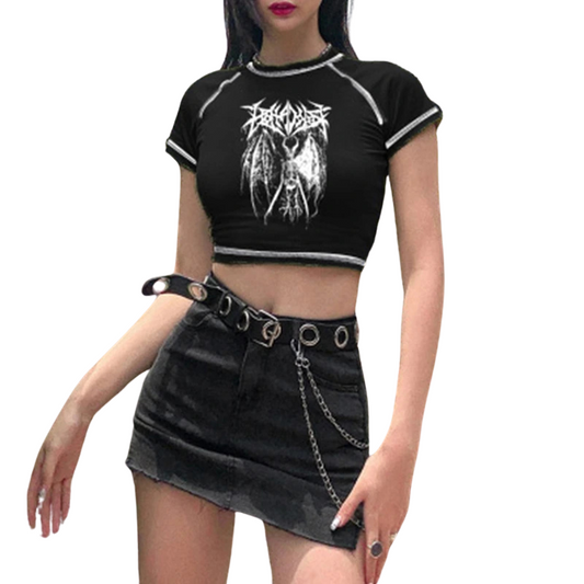 Crop Top Gothique