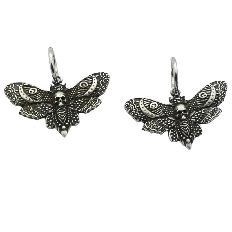 Boucle d'oreilles Gothique Papillon