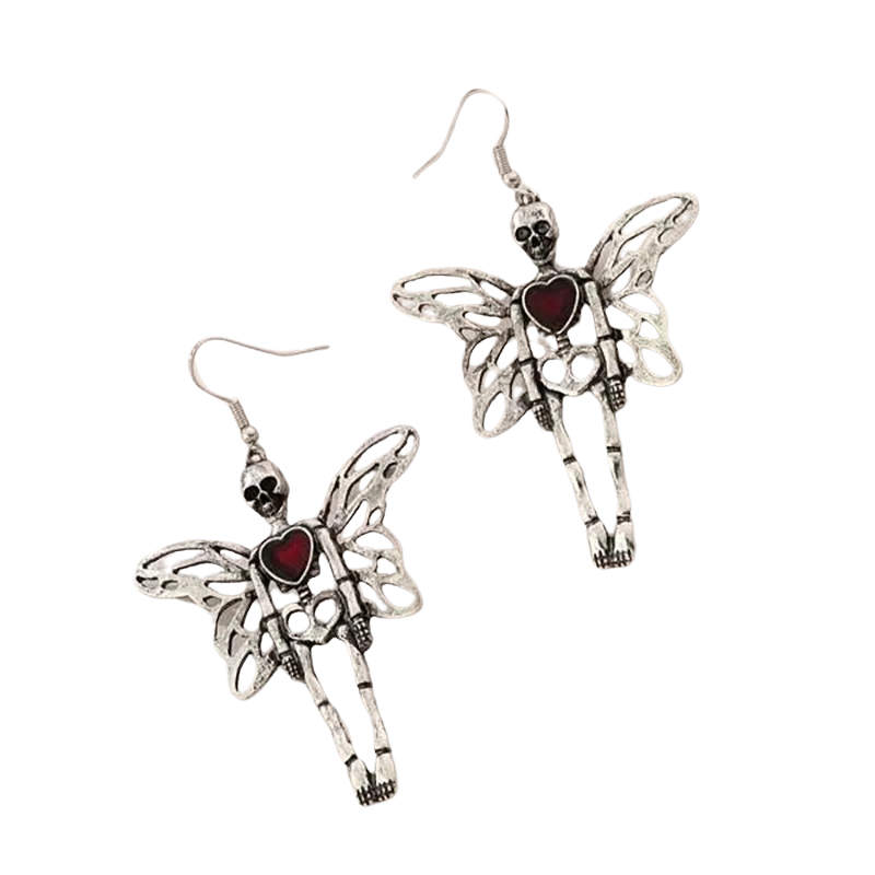 Boucle d'oreilles Squelette Gothique