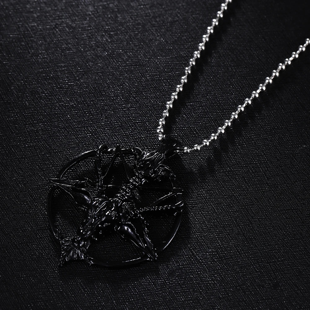Collier Gothique Pentagrames