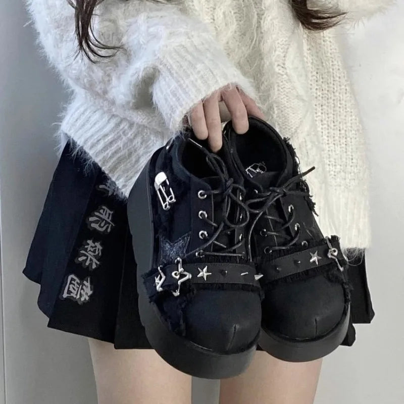 Chaussures A Plateforme Femme Gothique