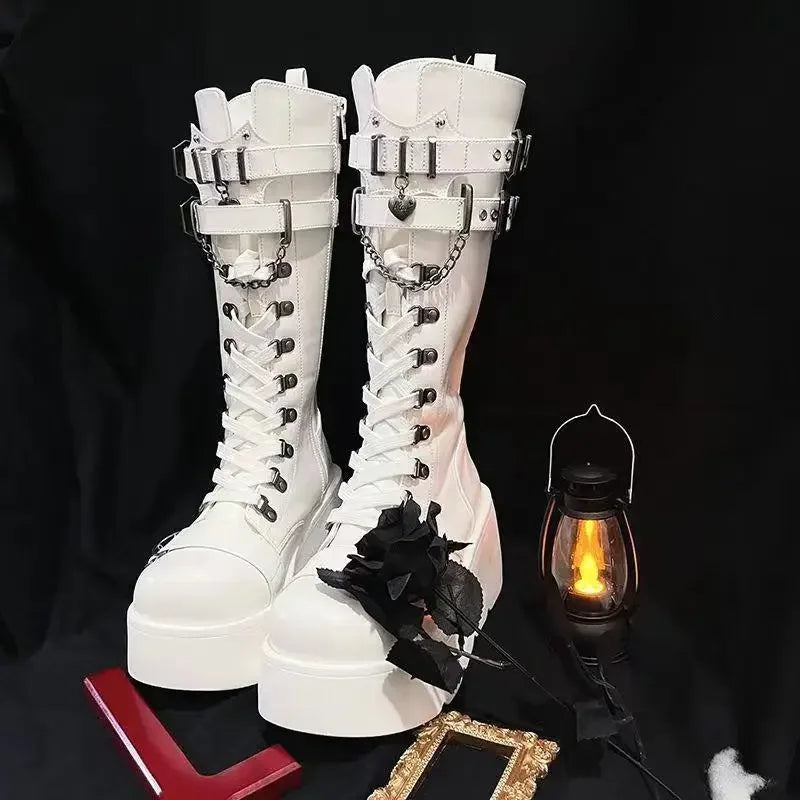 Bottes Hautes Femme Gothique