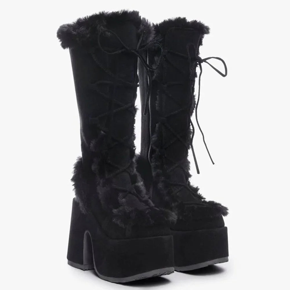 Bottes A Plateformes Montantes
