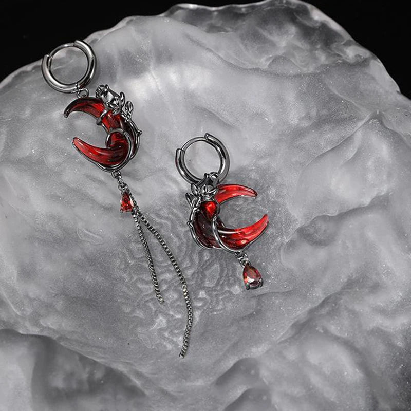 Boucles d’Oreilles Gothiques Lunes