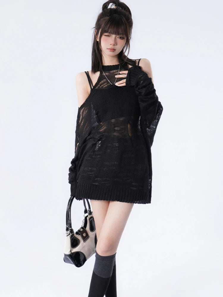 Pull Laine Transparent Gothique