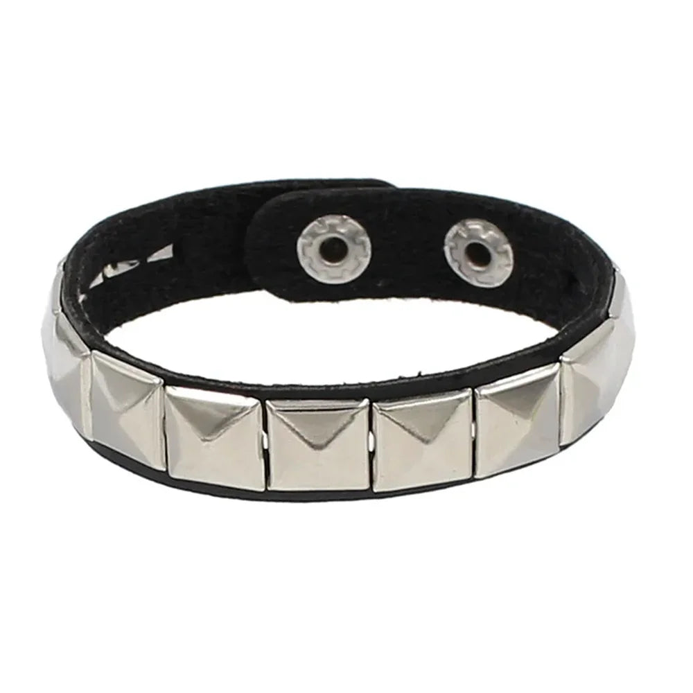 Bracelet Cuir Gothique