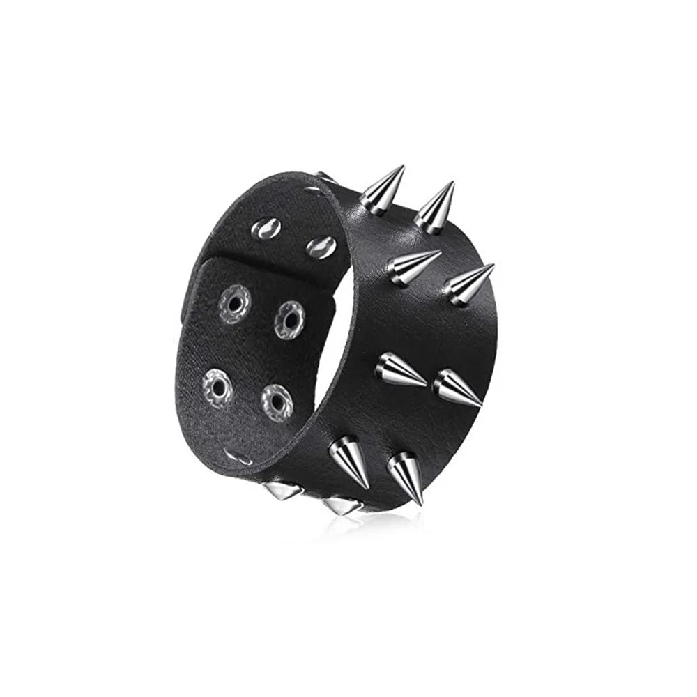 Bracelet Cuir Gothique
