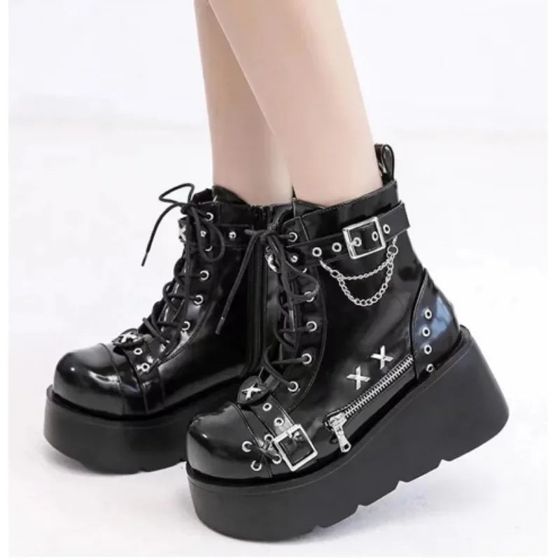 Chaussures A Plateforme Femme Gothique