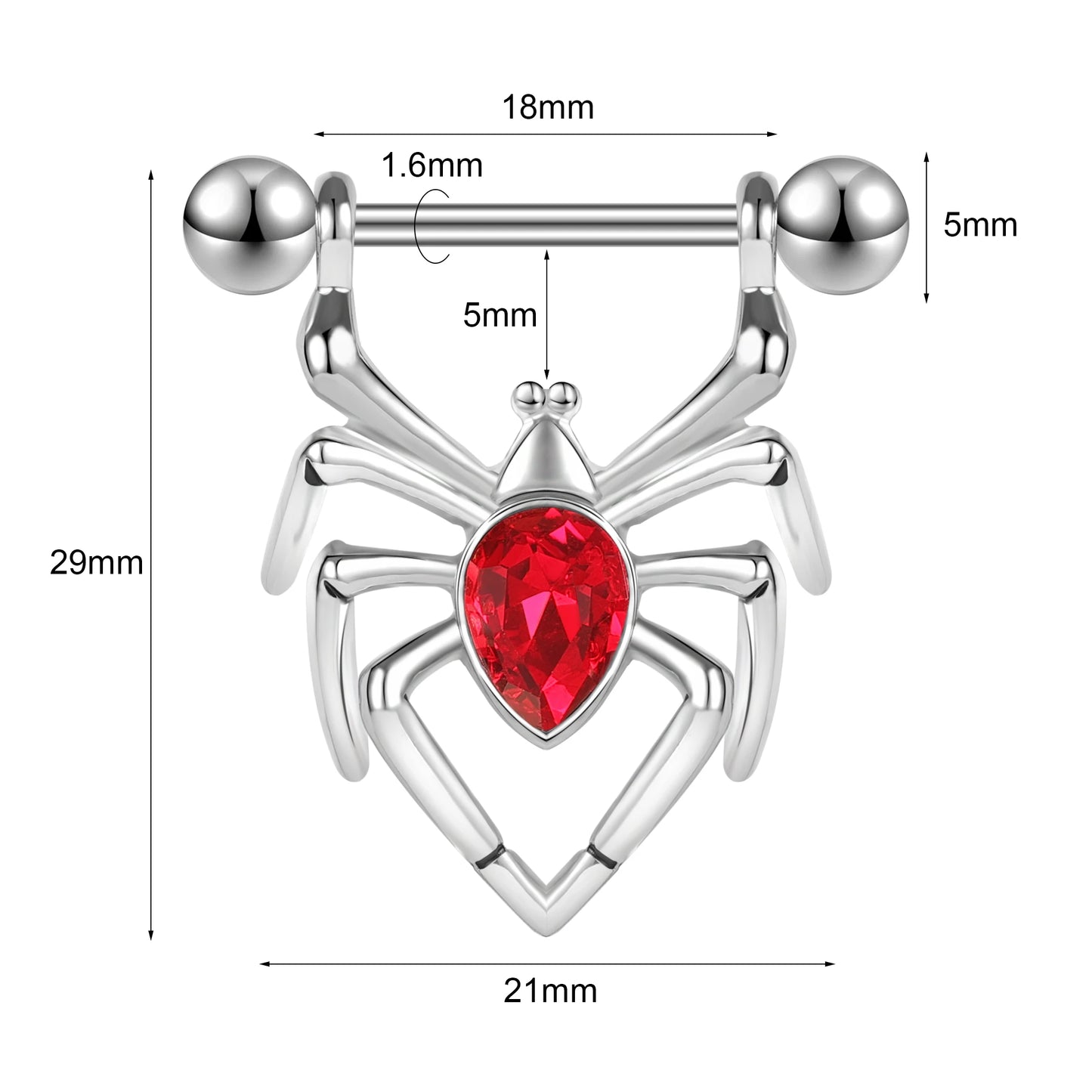 Piercing Téton Araignes