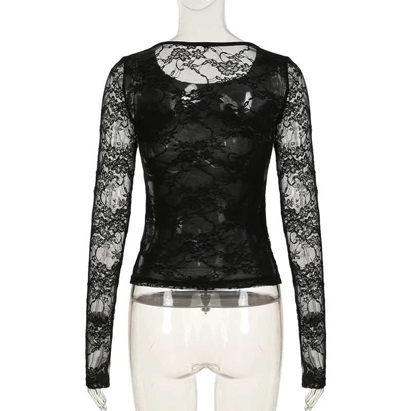 Tshirt Dentelle Gothique