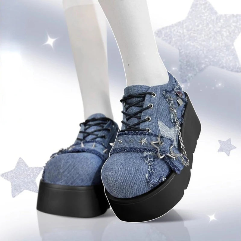 Chaussures A Plateforme Femme Gothique
