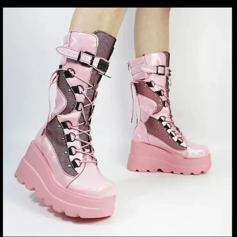 Bottes Hautes Femme Gothique