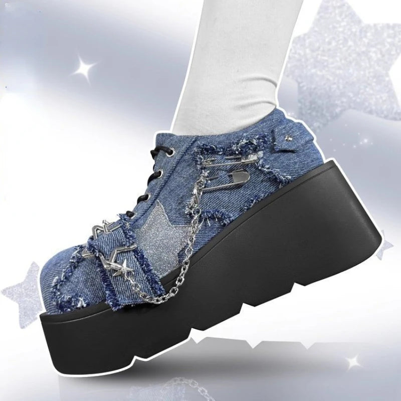 Chaussures A Plateforme Femme Gothique