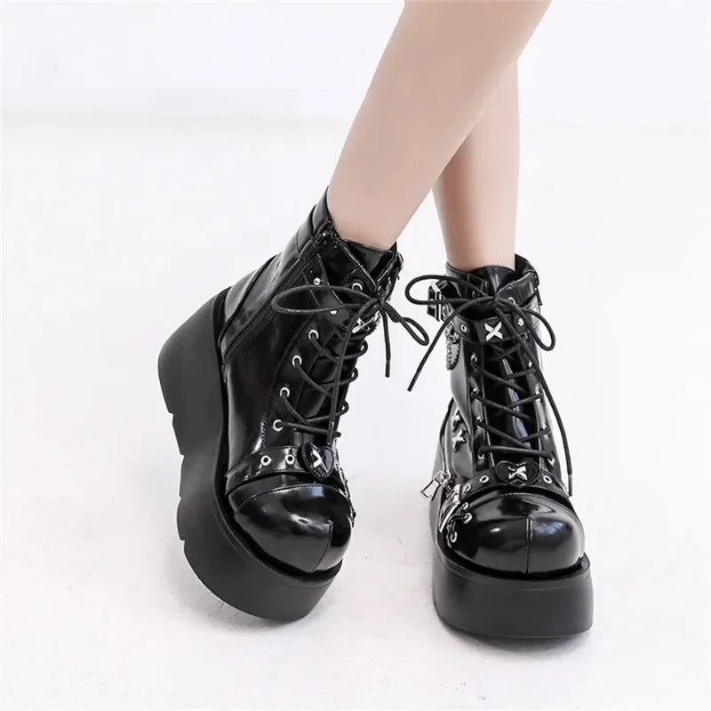 Chaussures A Plateforme Femme Gothique
