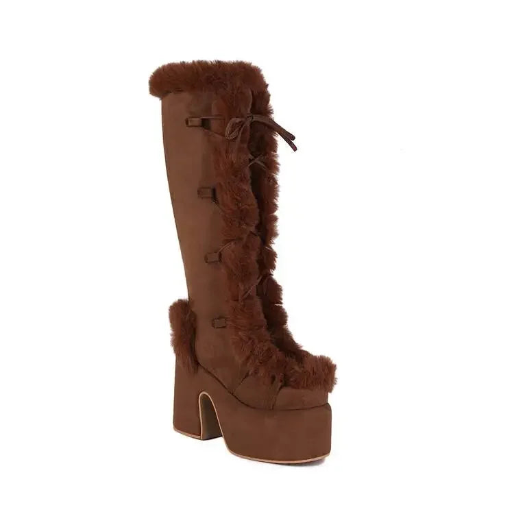 Bottes A Plateformes Montantes